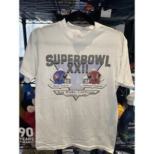 Vintage 1988 NWOT Super Bowl Redskins Vs Broncos Shirt Size Medium